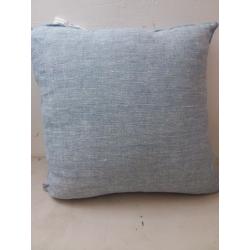 18x18 Cross-Dyed Square Throw Pillow Blue