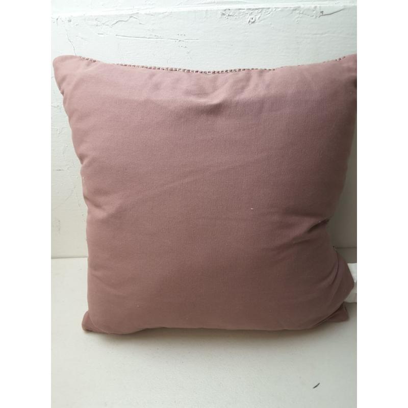 Woven Asymmetrical Striped Square Throw Pillow Mauve/cream - Threshold™