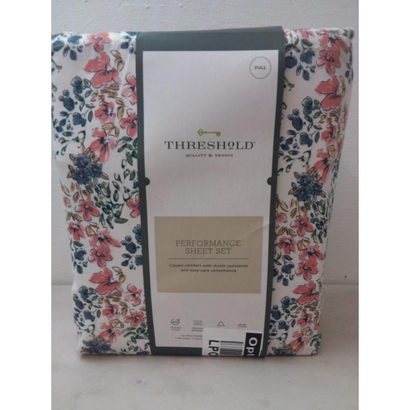 Full 400 Thread Count Printed Pattern Performance Sheet Set Ditsy Floral