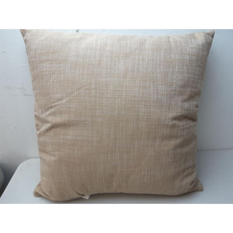Embroidered Floral Square Throw Pillow Neutral/Cream - Threshold