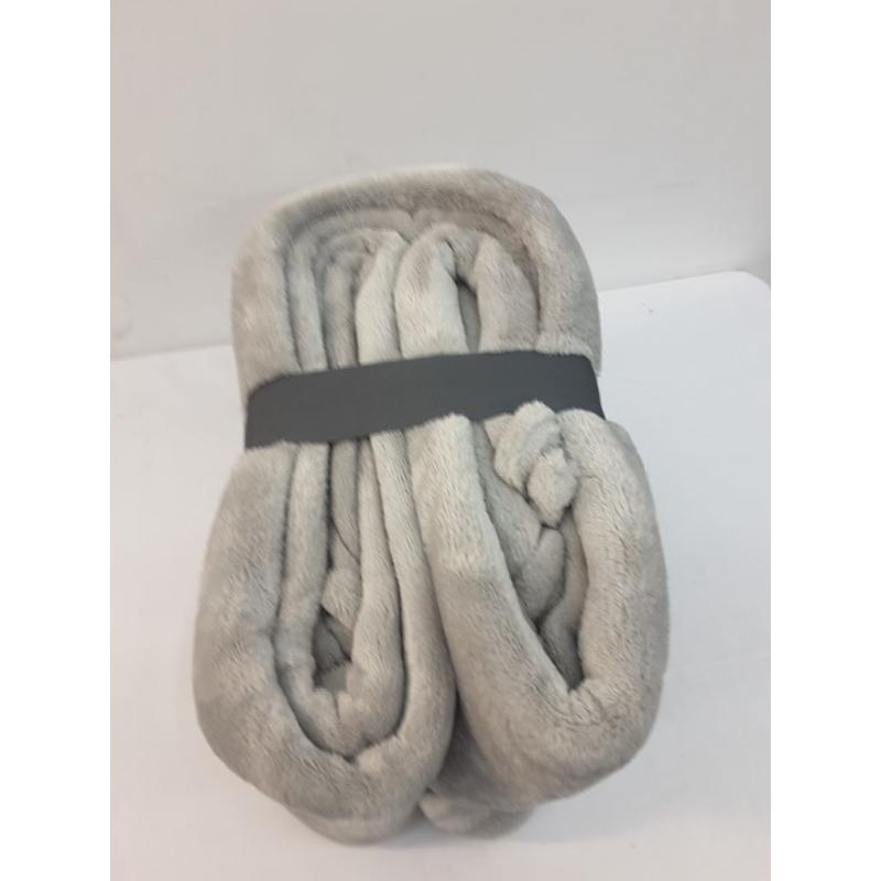 King Microplush Bed Blanket Gray - Threshold