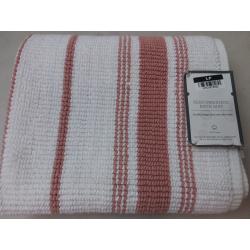 21x30 Performance Cotton Bath Mat Clay Accent Stripe