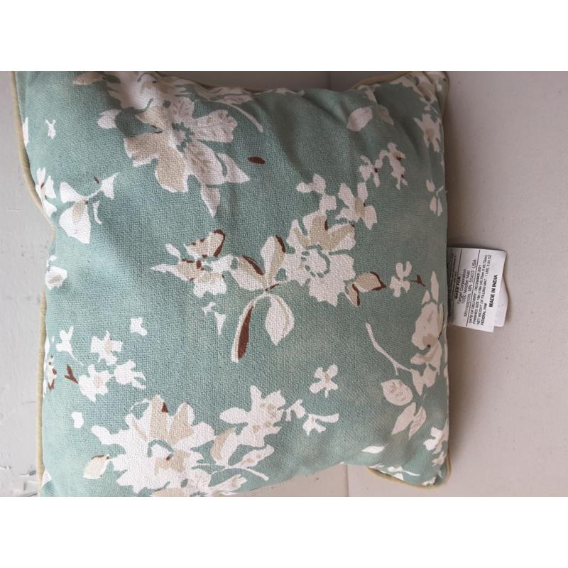 Floral Printed Square Throw Pillow Light Green - Threshold