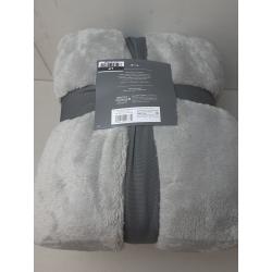King Microplush Bed Blanket Gray - Threshold