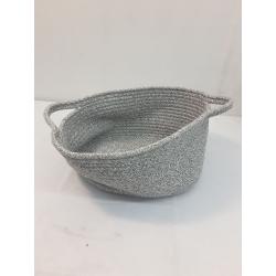 Bath Basket Medium Crate Gray