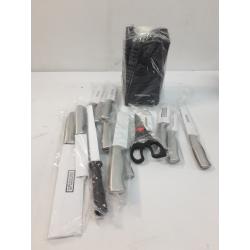 Farberware 15pc Stainless Steel Knife Block Set
