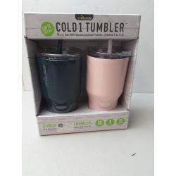 Reduce 30oz Cold1 Tumbler 2pk -  Dark Web & Cotton Candy