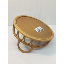 17 Rattan Decorative Coil Round Serving Tray - Opalhouse