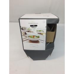 40oz 4pk Stoneware Dinner Bowls Gold - Threshold