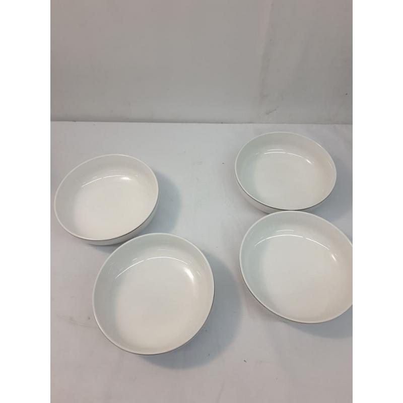 40oz 4pk Stoneware Dinner Bowls Gold - Threshold