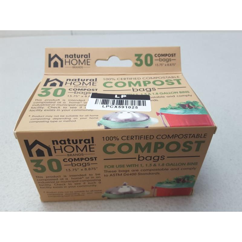Natural Home 30pk Compost Trash Bags
