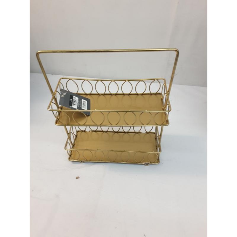 Iron Wire 2-Tier Spice Rack Gold - Threshold