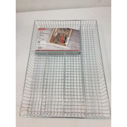 Spectrum Grid Large Silverware Tray - Chrome