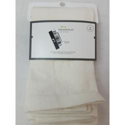 4pk Cotton Easy Care Napkins Cream - Threshold