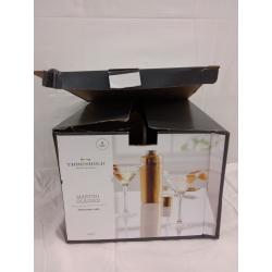 7.6oz 4pk Glass Modern Martini Glasses - Threshold™