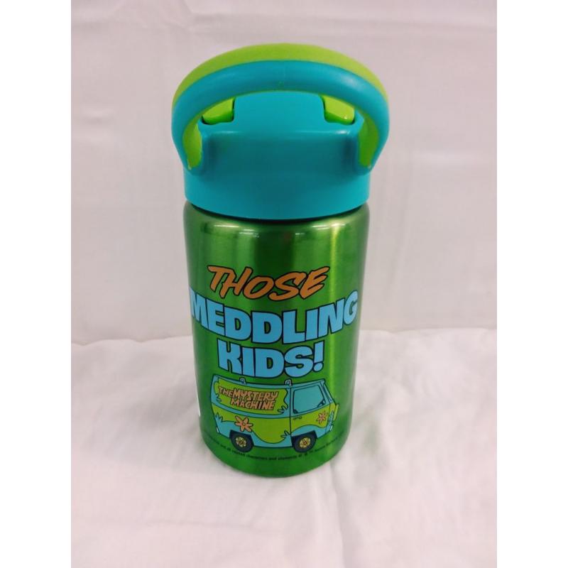 Scooby-Doo 14oz Stainless Steel Valiant Kids Water Bottle - Zak Designs