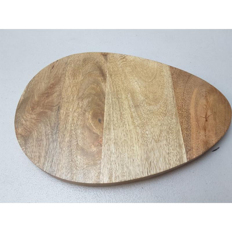 13 x 9 Wood Egg Shaped Serving Board - Threshold