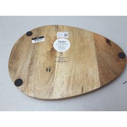 13 x 9 Wood Egg Shaped Serving Board - Threshold