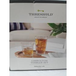 12 Piece Carrolton Tumbler Set - Threshold