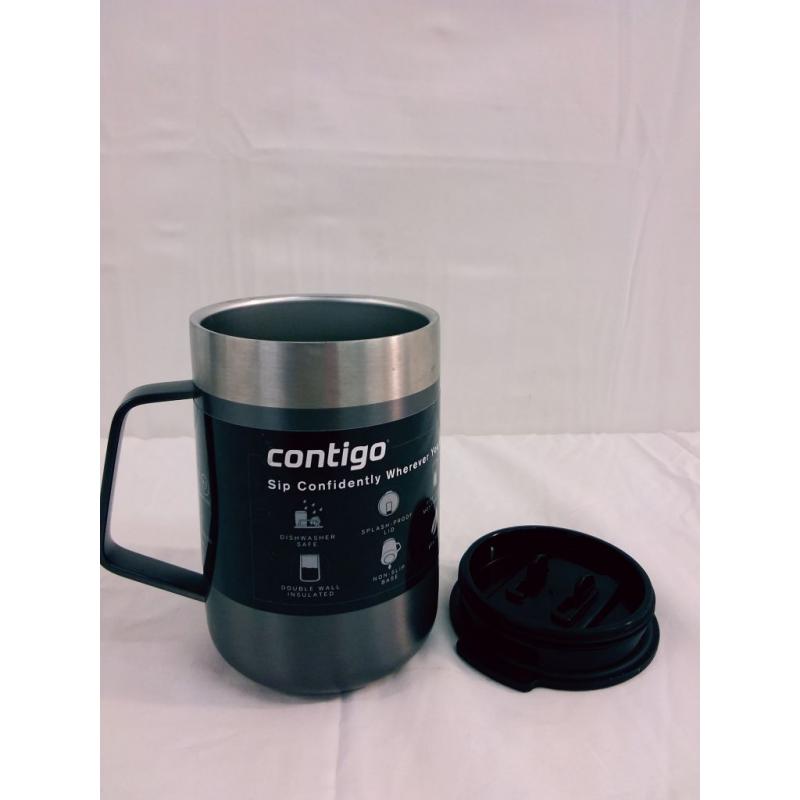 Contigo 14oz Stainless Steel Vacuum-Insulated Mug with Handle Sake