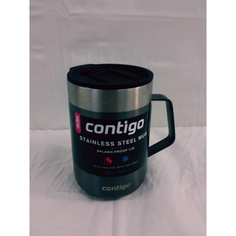 Contigo 14oz Stainless Steel Vacuum-Insulated Mug with Handle Sake