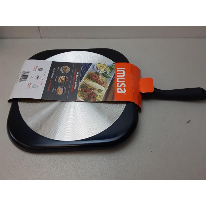 IMUSA 11 Ceramic Griddle with Soft Touch Handle Blue