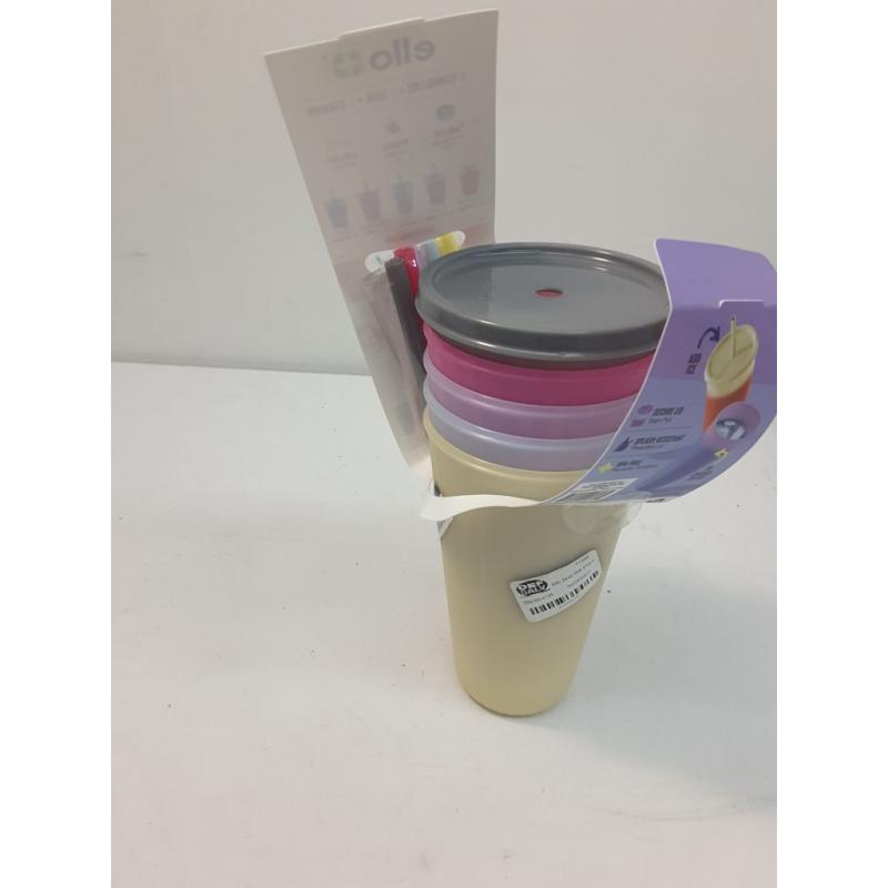 Ello 24oz 5pk Chameleon Color Changing 16oz Tumblers with Straws