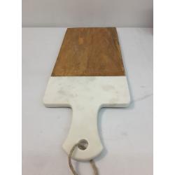 20 x 8 Marble and Wood Serving Board - Threshold