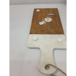 20 x 8 Marble and Wood Serving Board - Threshold