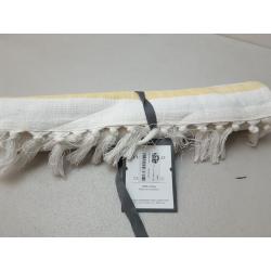 72 x 14 Cotton Striped Table Runner with Fringe - Threshold