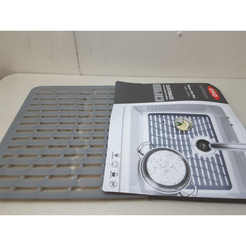 OXO 16.3 x 12.8 Silicone Sink Mat Gray