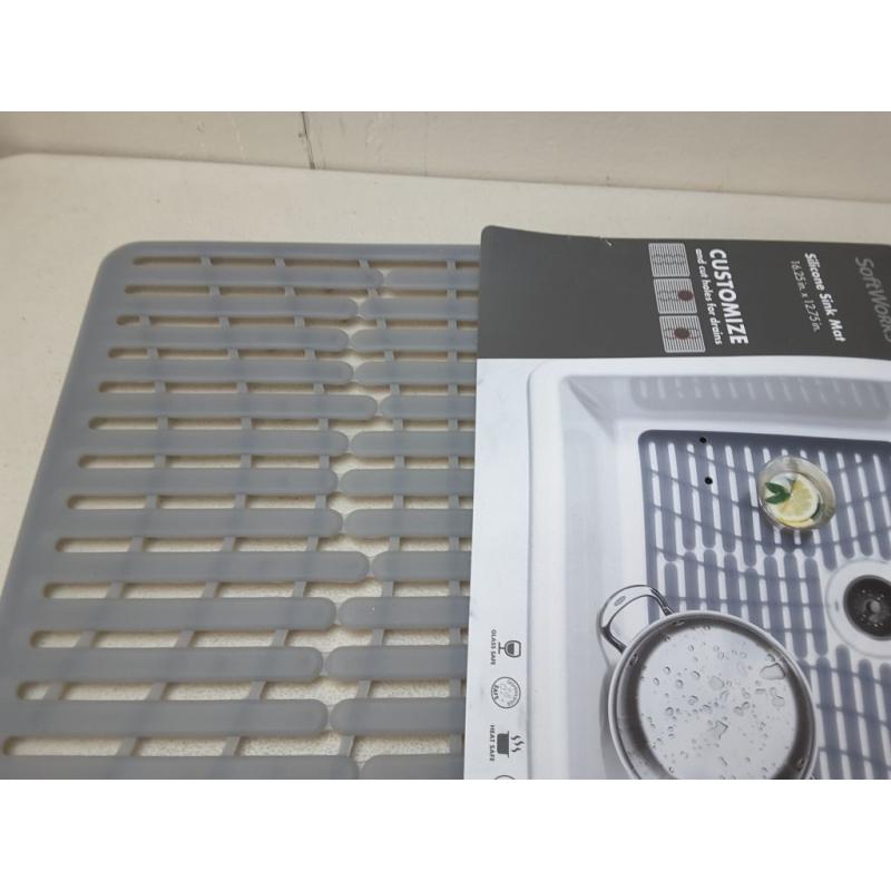 OXO 16.3 x 12.8 Silicone Sink Mat Gray