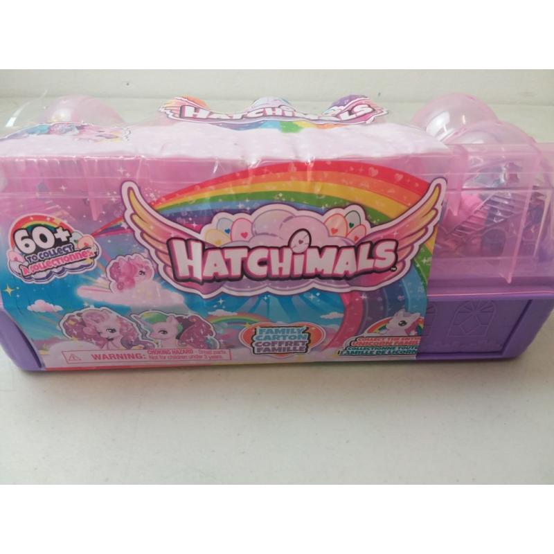 Hatchimals CollEGGtibles Unicorn Family Carton with Surprise Playset