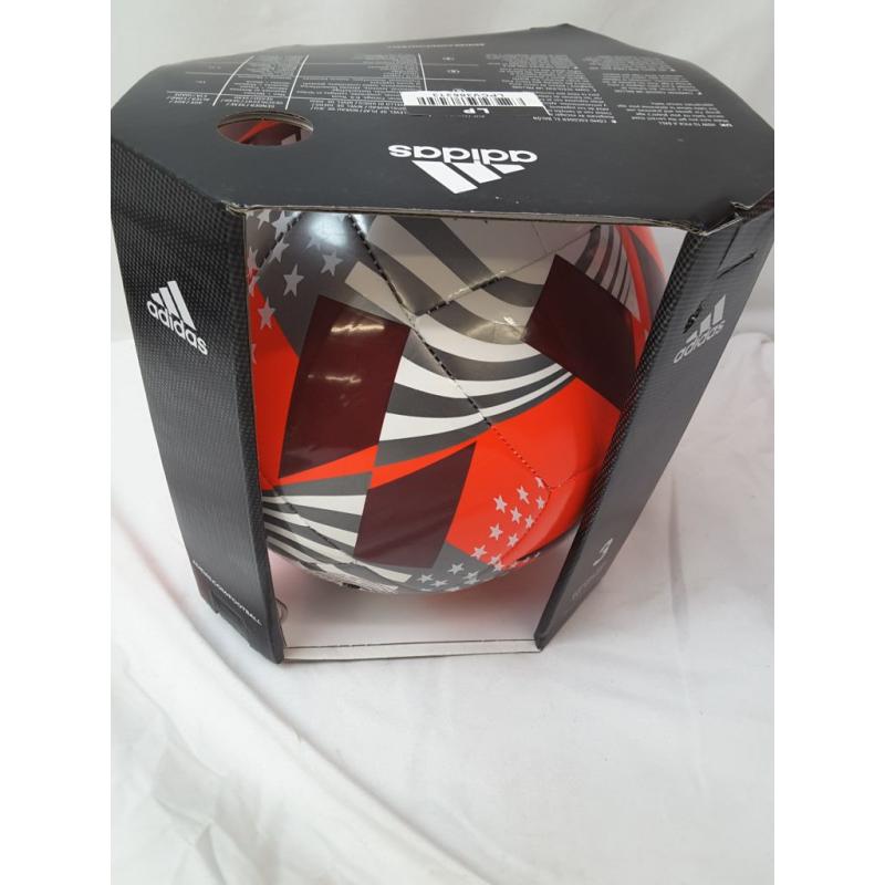Adidas MLS Size 3 Club Sports Ball - Red/White