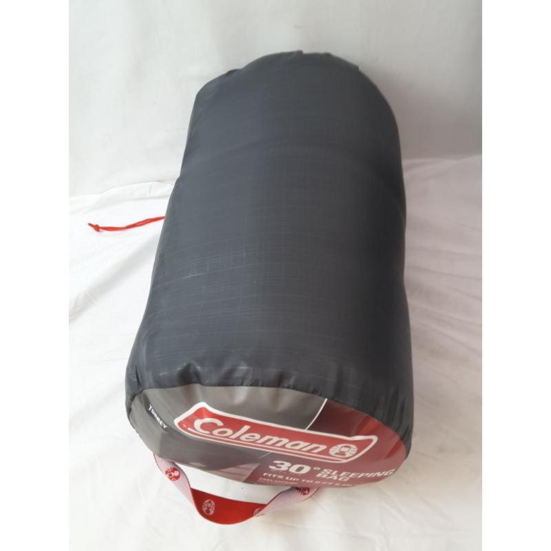 Coleman Torrey 30 Degree Big and Tall Sleeping Bag - Black/Gray