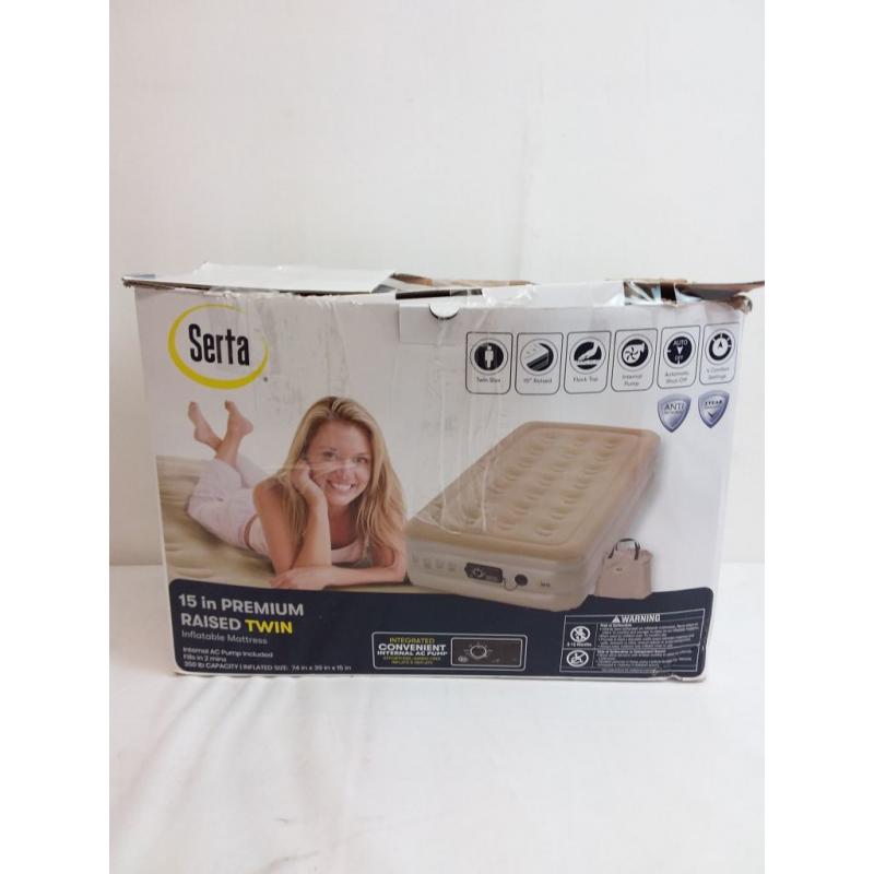 Serta Comfort Air Mattress with Electric Pump - Double High Twin