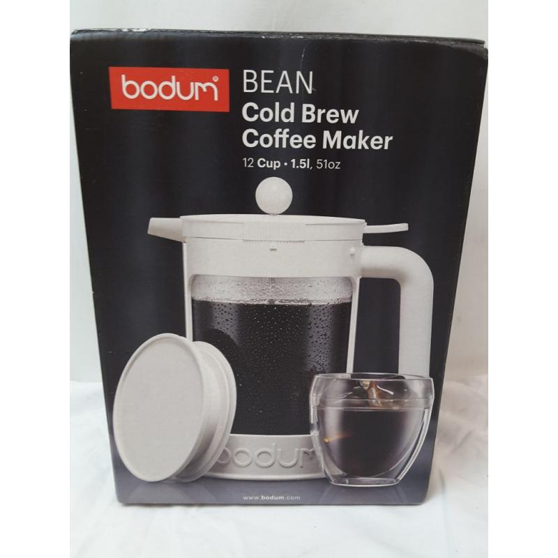 Bodum Bean Cold Brew Coffee Maker 12 Cup / 51oz - White