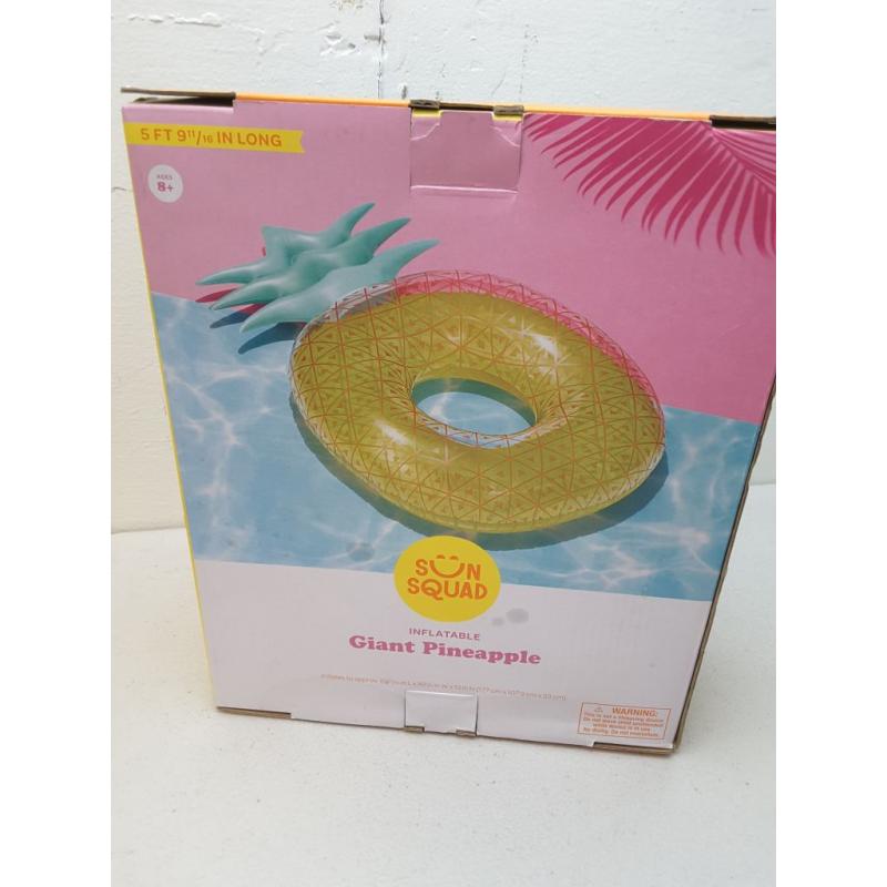 Pineapple Pool Float Yellow - Sun Squad