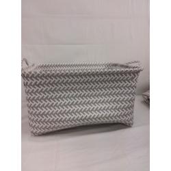 18 in L x 14 in W x 9 3/4in H Woven Basket Brightroom