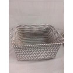 18 in L x 14 in W x 9 3/4in H Woven Basket Brightroom