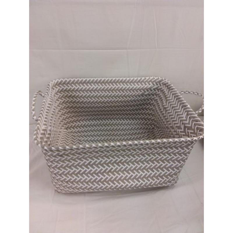 18 in L x 14 in W x 9 3/4in H Woven Basket Brightroom