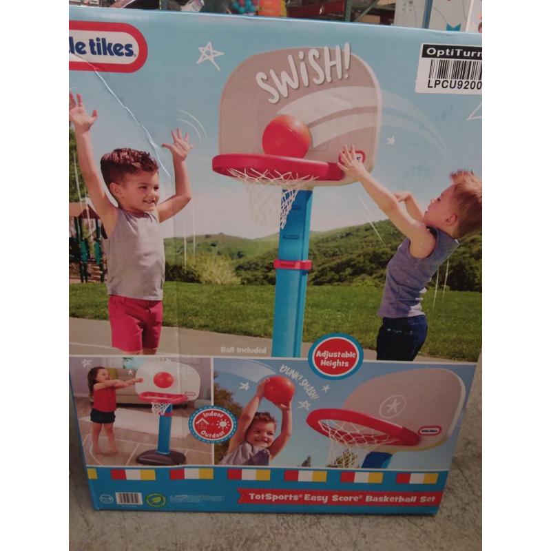 Tot Sports Easy Score Round Backboard Basketball Set