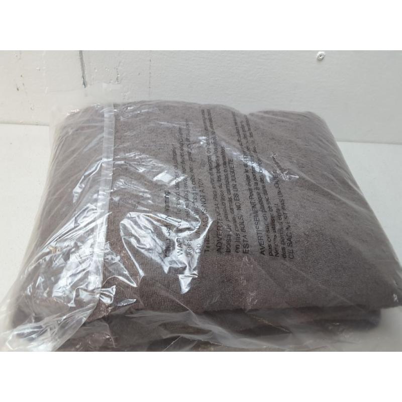 95x54 Textural Boucle Light Filtering Curtain Panel Brown - Threshold