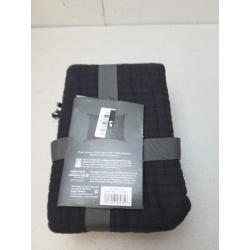 Standard Double Cloth Quilt Sham Black - Threshold