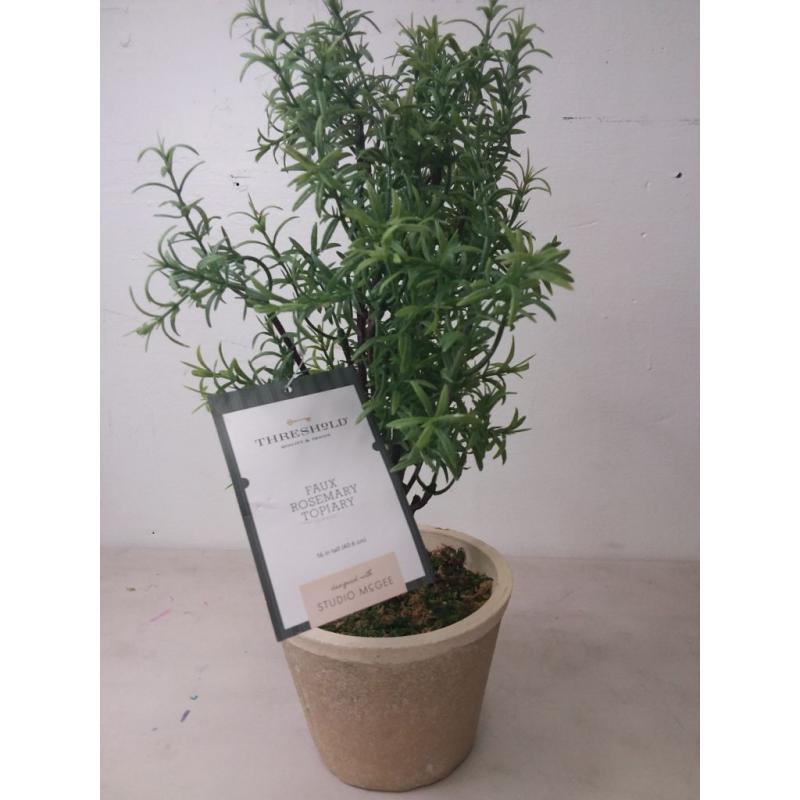 Faux Rosemary Topiary