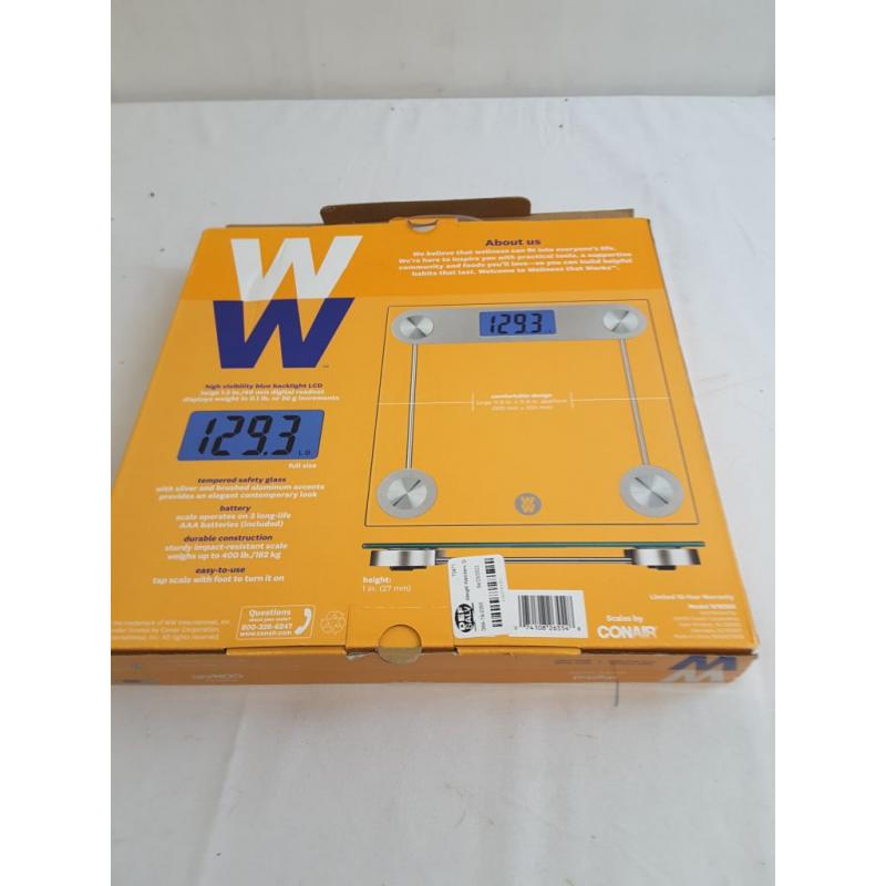 Conair Weight Watchers Glass Scale, Clear
