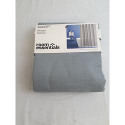 Room Essentials Gray Waffleweave Shower Curtain 72 x 72
