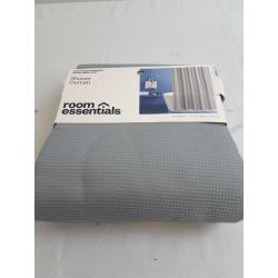 Room Essentials Gray Waffleweave Shower Curtain 72 x 72