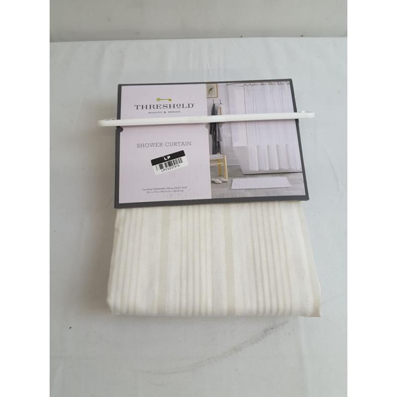 Variegated Striped Shower Curtain - Threshold