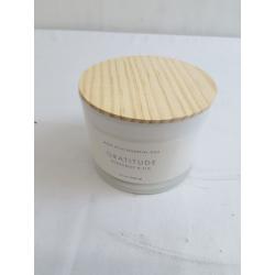 Wood Lidded Glass Wellness Grateful Candle - Project 62